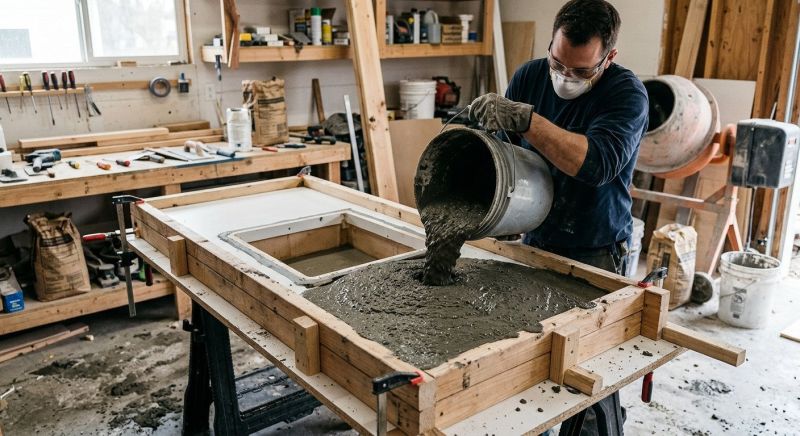 Cement Countertop Installation in Marin County, CA
