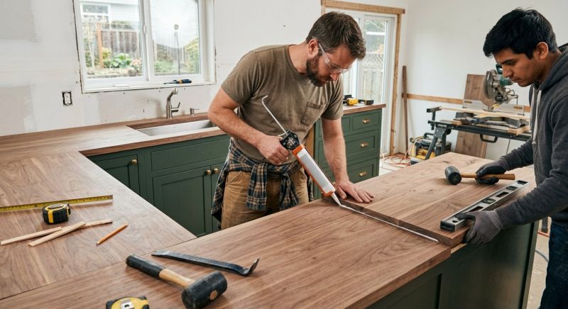 Wood Countertop Installation in Marin County, CA